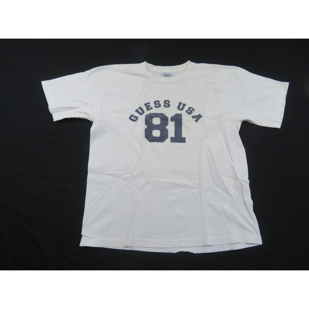 Guess USA 81 White T-Shirt Sz L 1990s